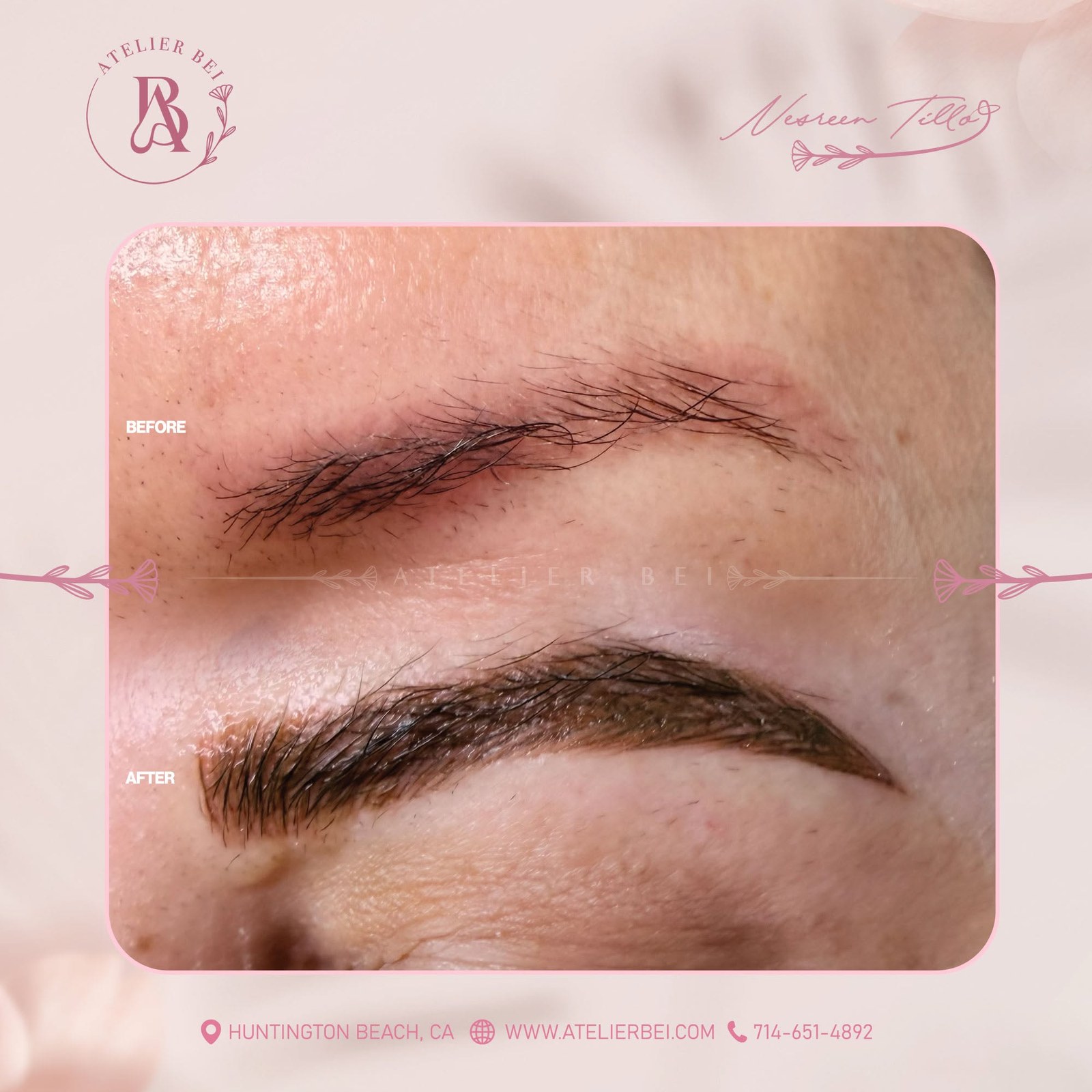 Organic Microblading Fluffy Feathering